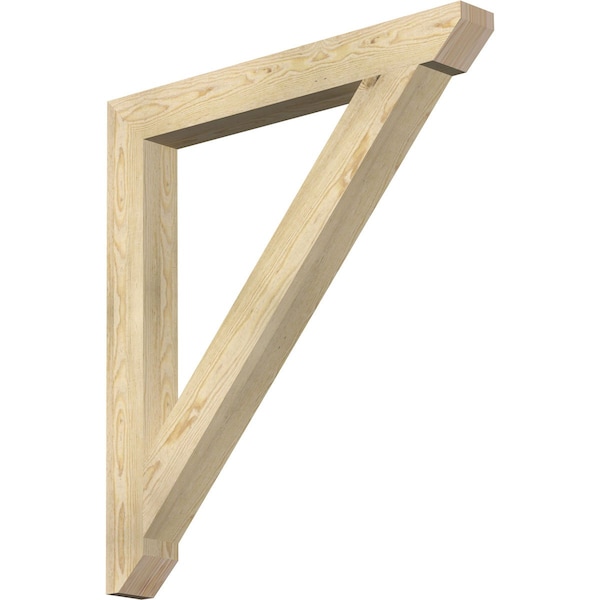 Ekena Millwork Traditional Slat Rough Sawn Bracket, Douglas Fir, 4"W x 36"D x 40"H BKT04X36X40TRA06RDF - main